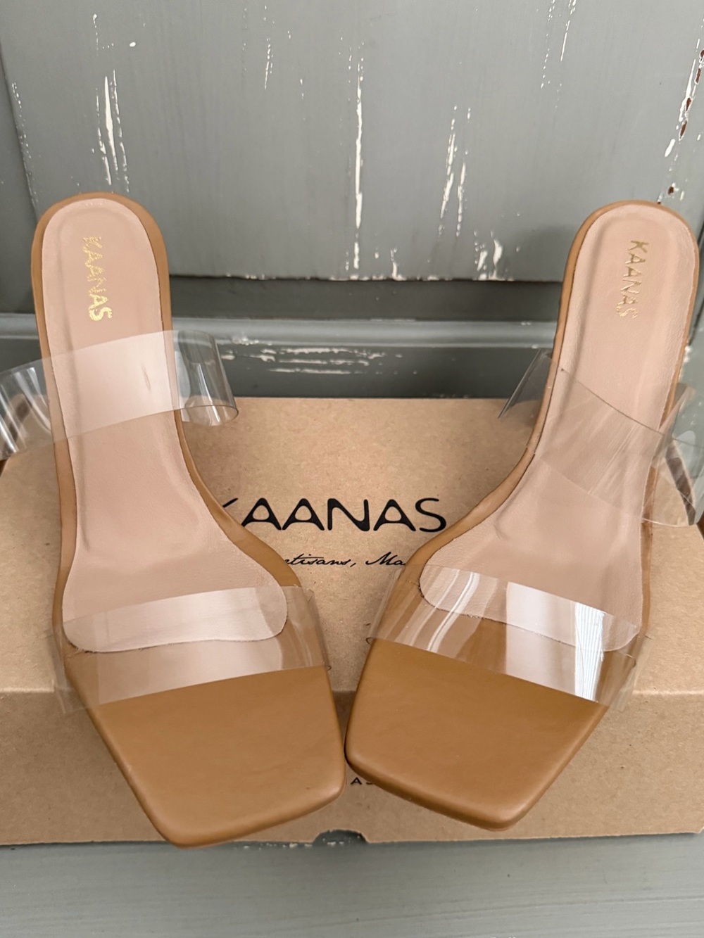 KAANAS Nude Sandals